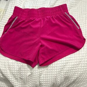 Dark pink athletic shorts
